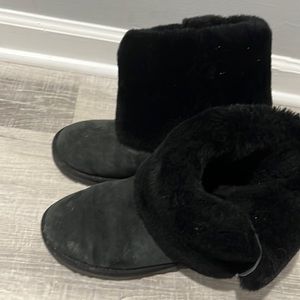 Uggs black tall with buttons size 8